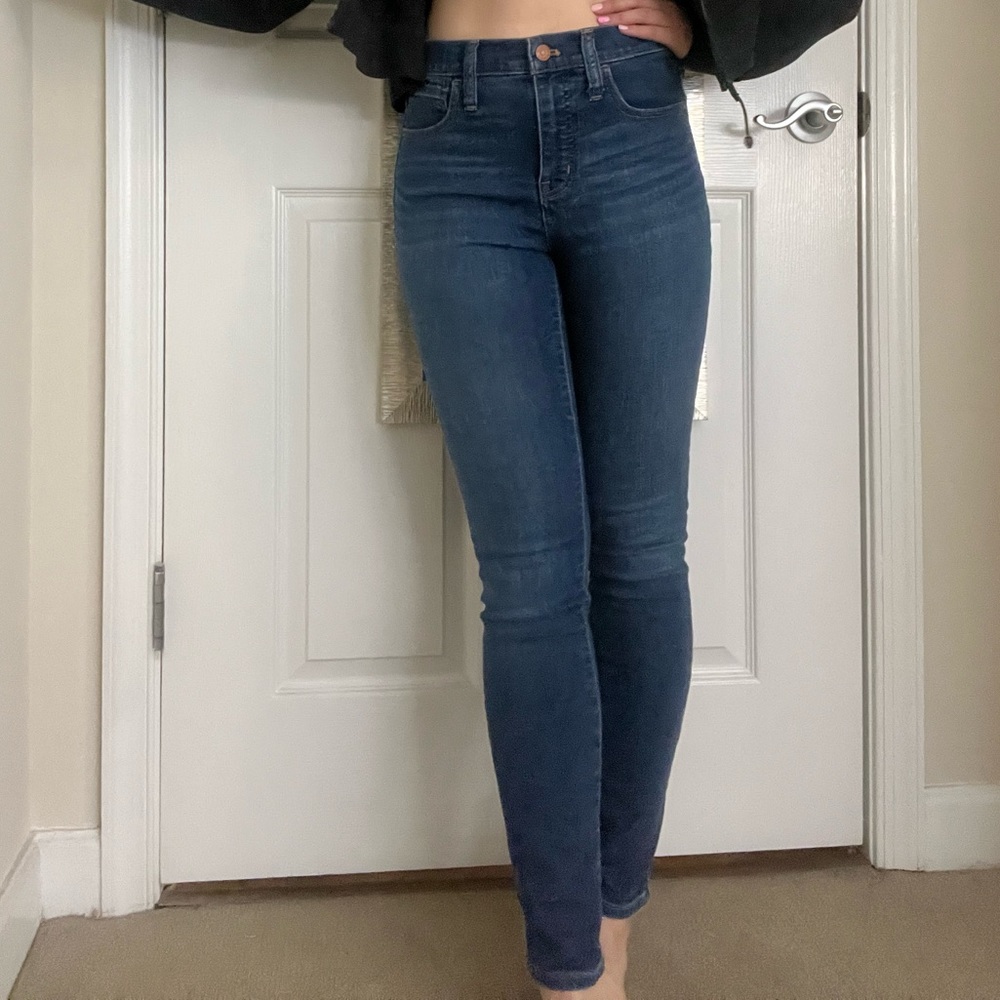 Madewell Dark Wash Roadtripper Skinny Jeans, 26